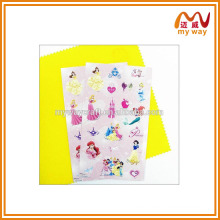 Beautiful princess dress stickers about easy peel off sticker